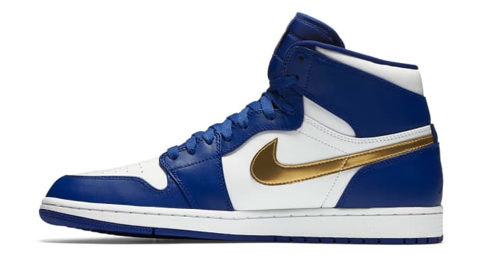 air jordan blue gold