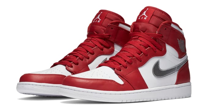 jordan 1 red white silver