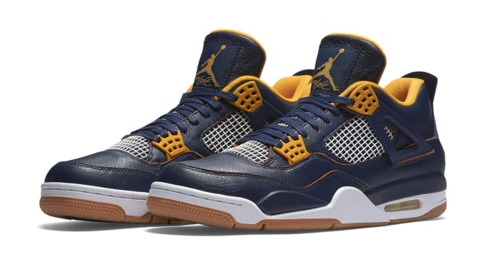 jordan 4 retro blue and yellow