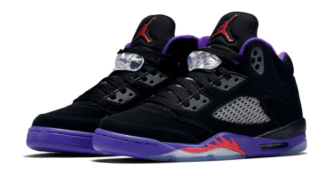 jordan 5 retro black red purple