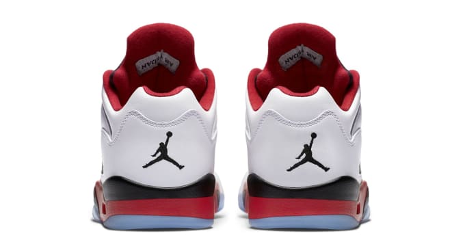 jordan 5 low fire red