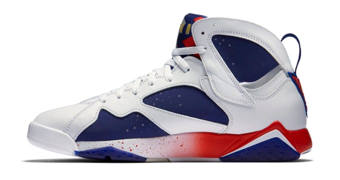 retro 7 red white and blue