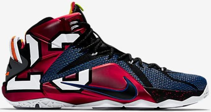 nike lebron 12 multicolor