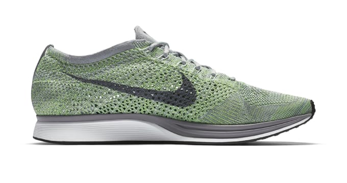 nike flyknit racer neon green
