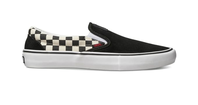 vans x thrasher slip on pro checkerboard