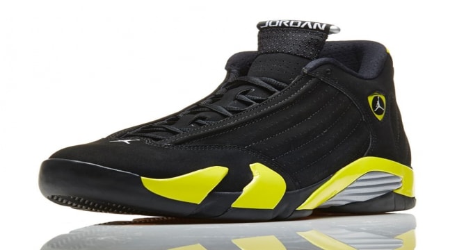 jordan 14s black and yellow