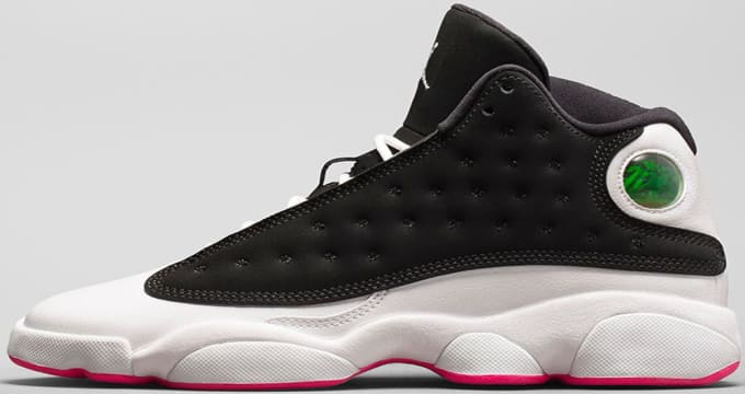 jordan 13 pink and black