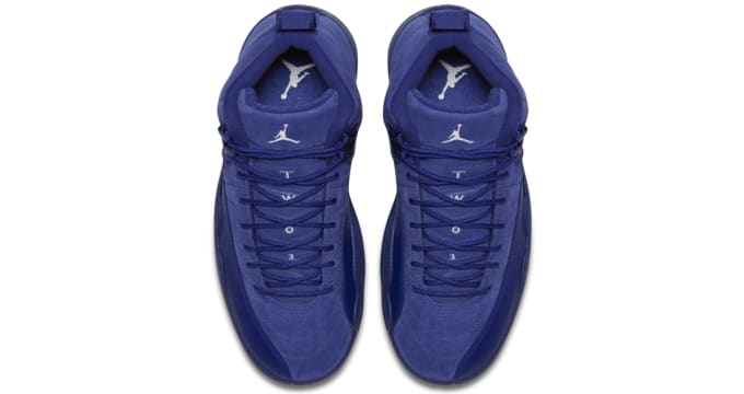 Air Jordan 12 Retro Blue Suede Jordan Sole Collector