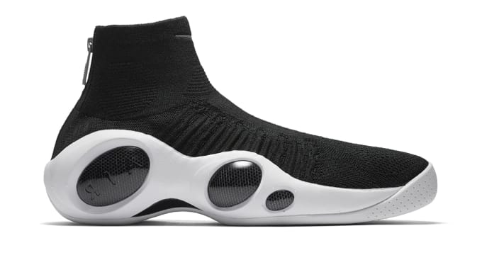 nike flight bonafide black white