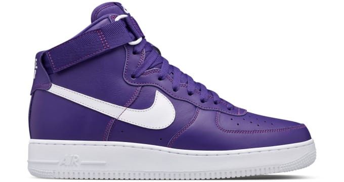 Purple high top air force ones clearance
