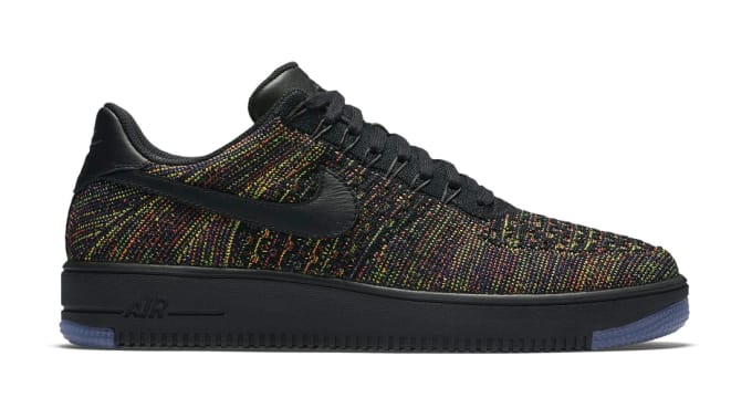 af1 flyknit low black