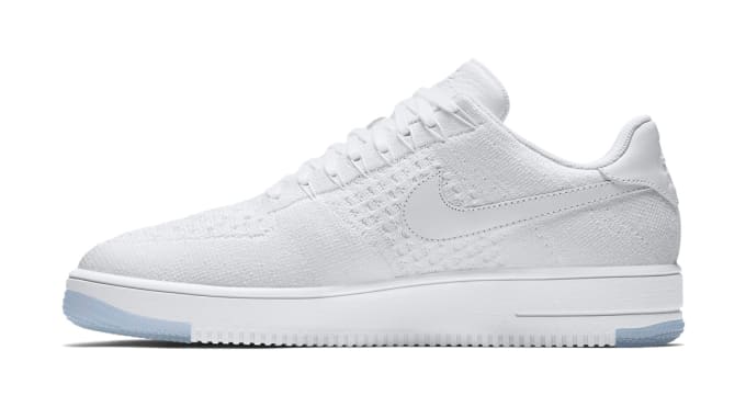 air force 1 flyknit white low