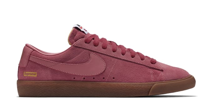 nike sb blazer low gt supreme desert bloom