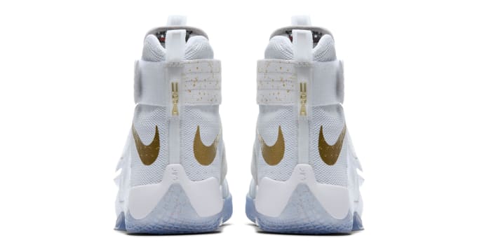 lebron soldier 10 white and gold