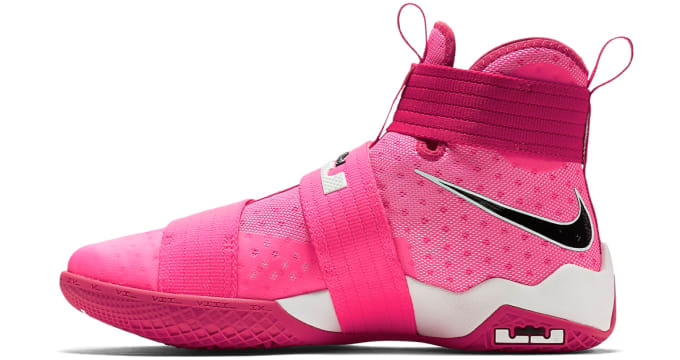 lebron james pink sneakers