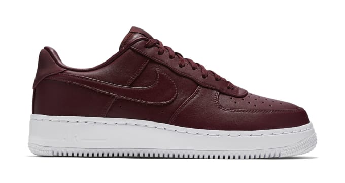 white and maroon air force 1