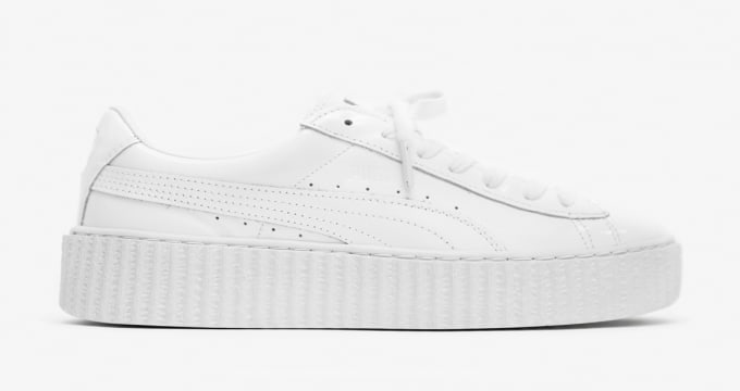Puma Suede Creepers X Fenty By Rihanna Triple White Puma Sole Collector