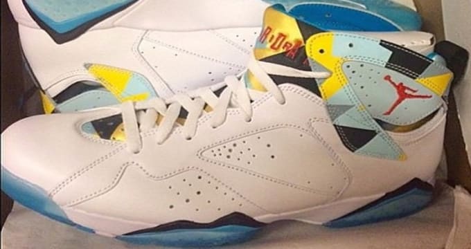 baby blue jordan 7s