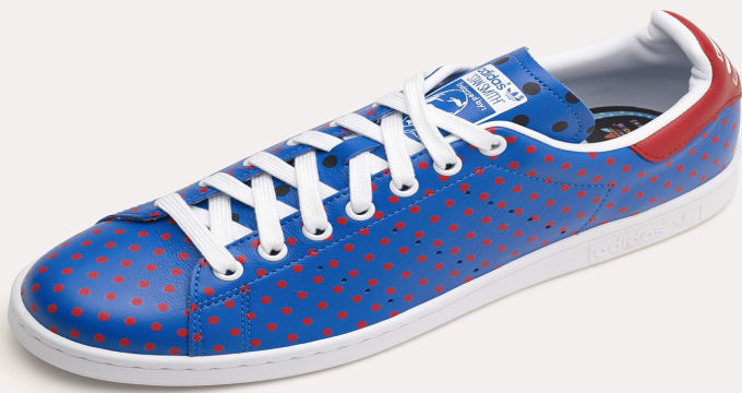 stan smith blue red