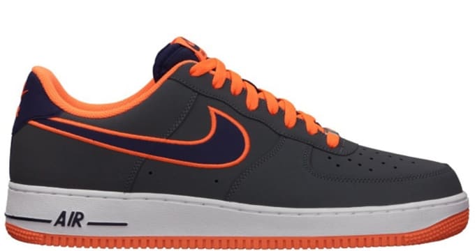 gray and orange nike air force 1