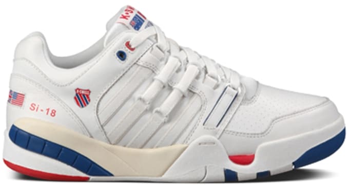 k swiss red white blue