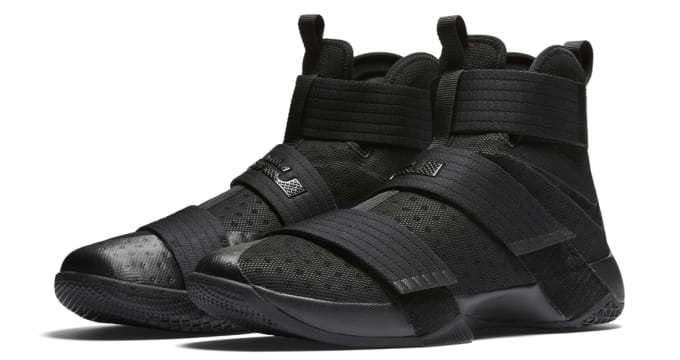 lebron soldier 10 triple black