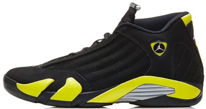 black and yellow jordan 14 release date