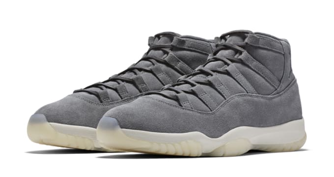 jordan 11 gray suede