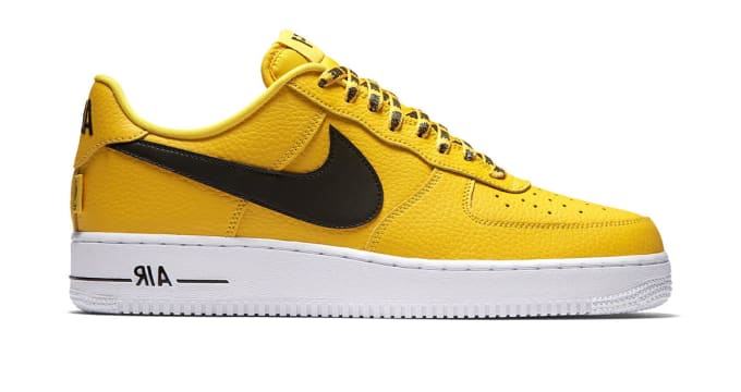 yellow nba air force 1