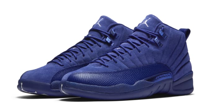 Air Jordan 12 Retro Blue Suede Jordan Sole Collector
