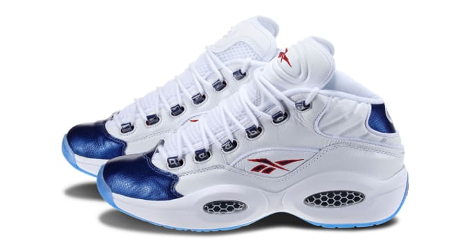 reebok question white blue