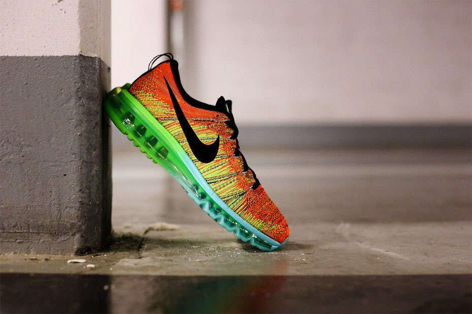 Nike Flyknit Max Orange Volt Green Teal (5)