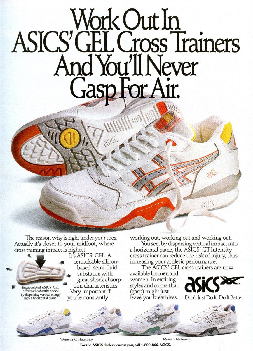 vintage asics running shoes