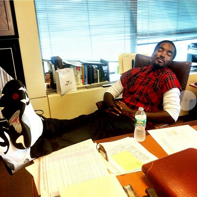 JR Smith wearing Air Jordan XIV 14 Black Toe