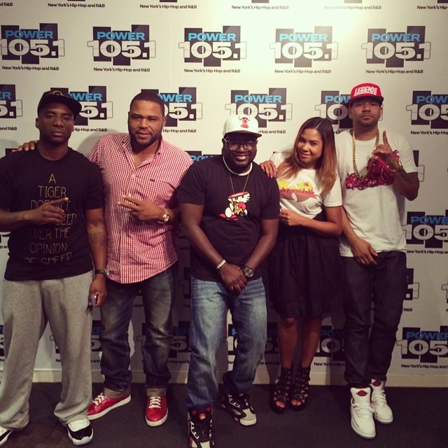 Charlamagne wearing Air Jordan XI 11 Low Concord; DJ Envy wearing Air Jordan II 2 White/Red