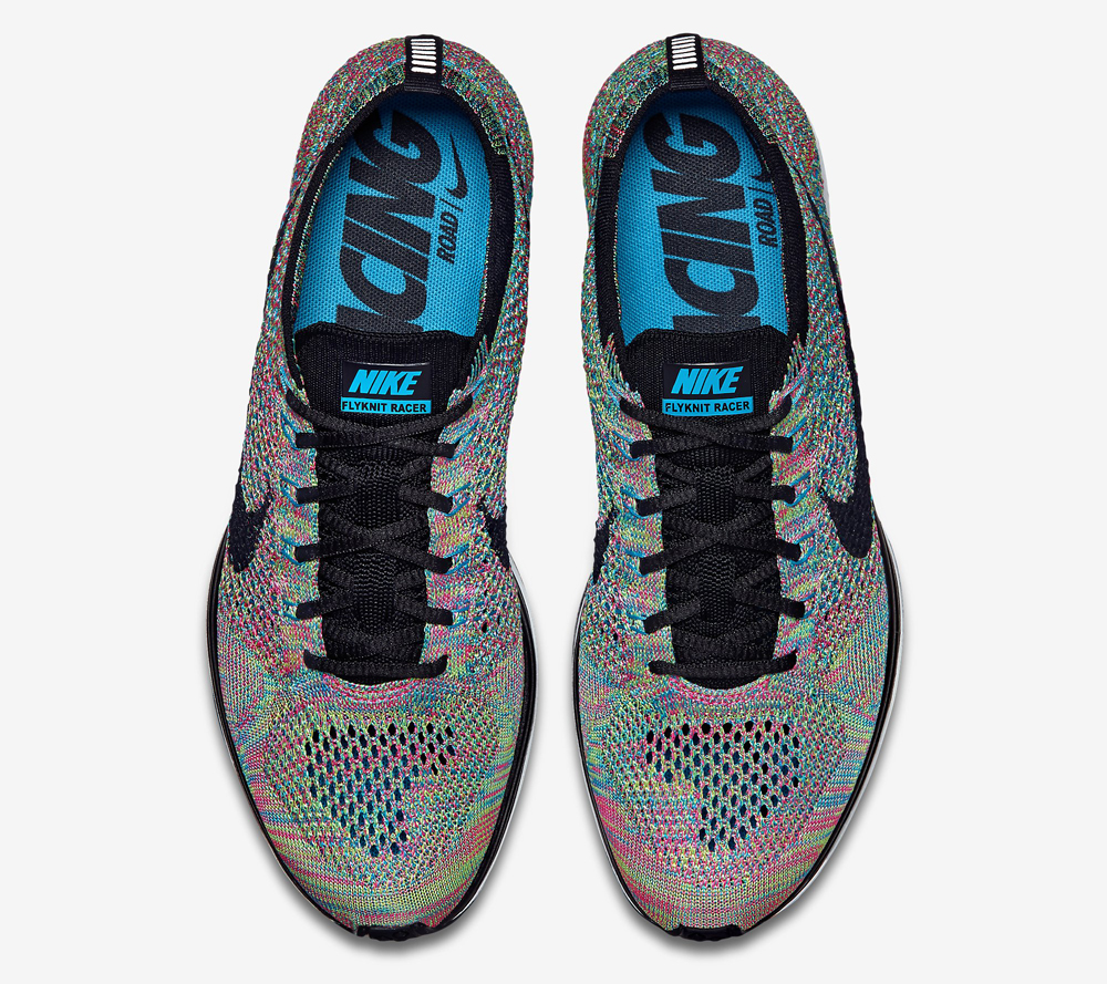 nike flyknit racer mens multicolor