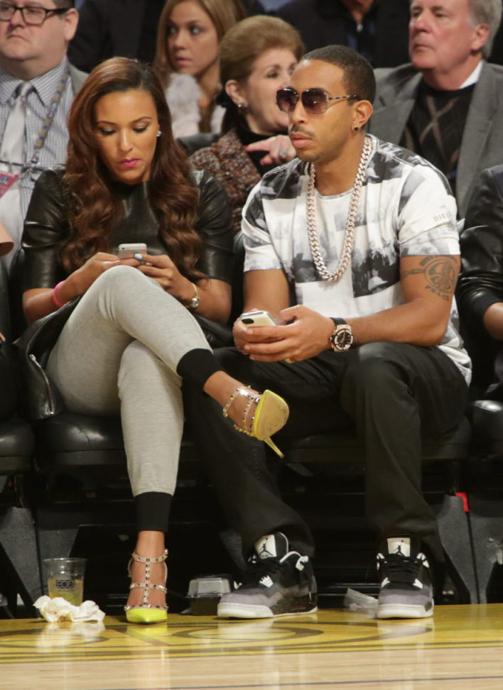 Ludacris wearing Air Jordan 4 Retro Fear