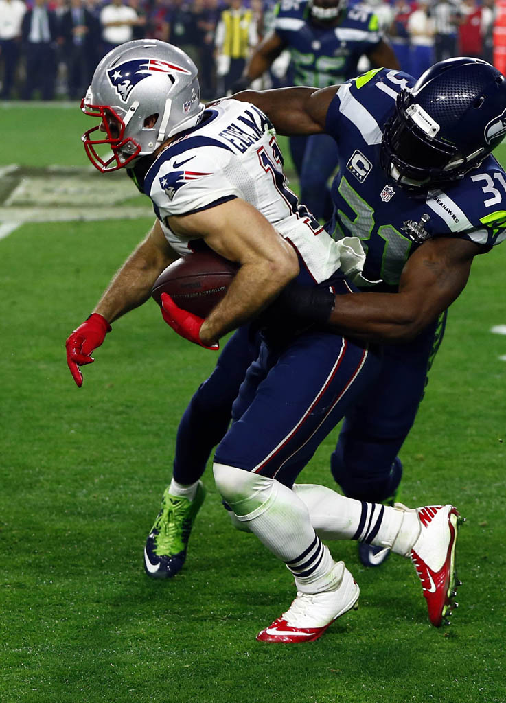 Julian Edelman wearing Nike Lunar Super Bad Pro