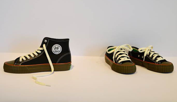 pf flyers white gum sole