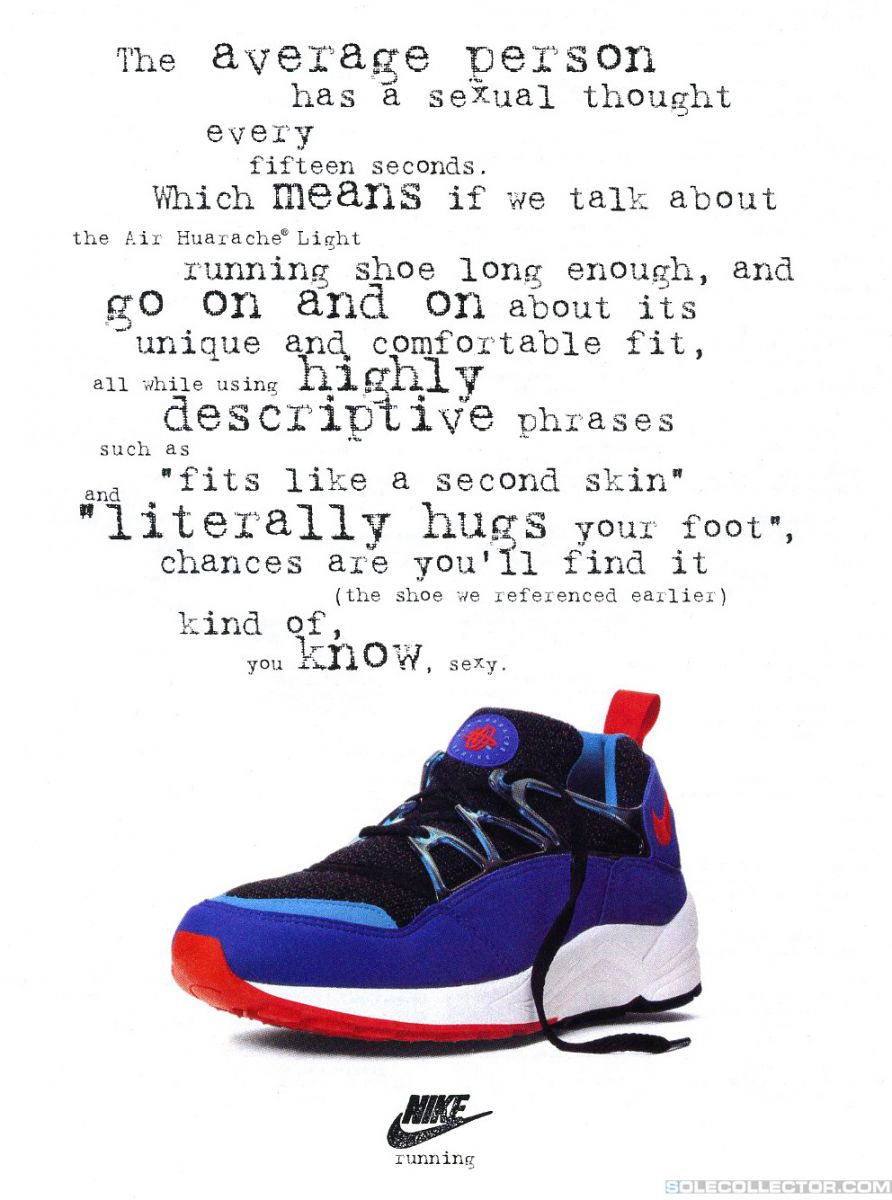 Vintage Ad: Nike Air Huarache Light 