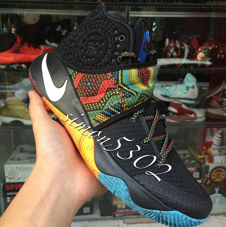 nike kyrie 2 bhm multicolor basketball shoes