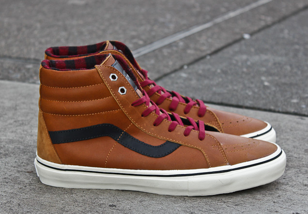 vans sk8 hi flannel