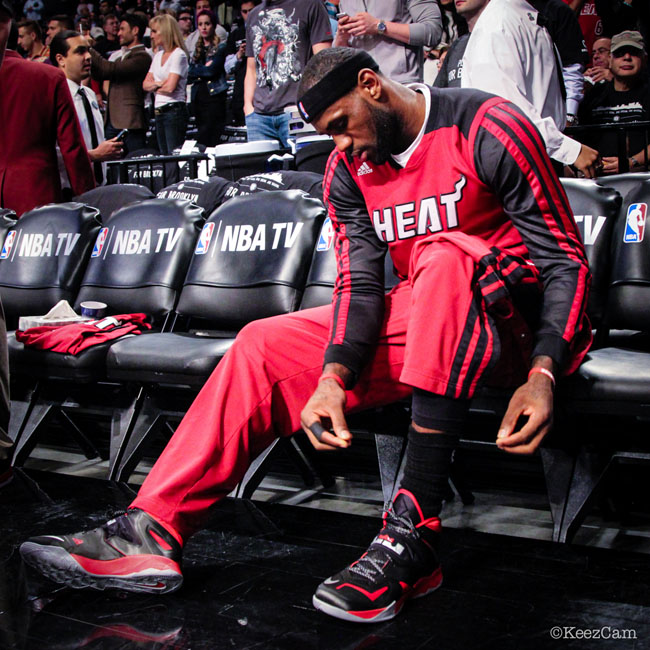 LeBron James wearing Nike Zoom Soldier VII