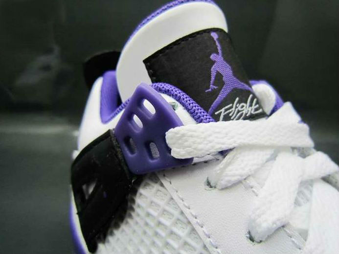 Air Jordan IV 4 GS White Ultraviolet Black 487724-108 (6)