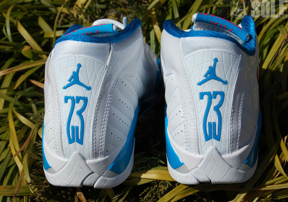 jordan 14 white and blue