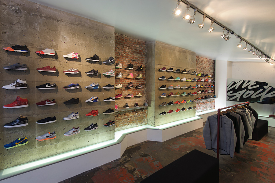 Nike Takeover at Livestock Gastown Sneaker Display