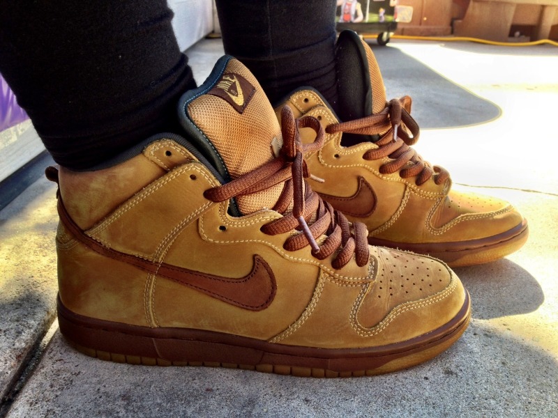 nike dunk high wheat