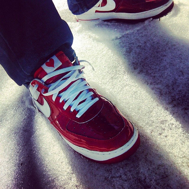 Spotlight: Forum Staff Weekly WDYWT? - 2.21.14 - goldenchild9389 wearing Nike Air Force 1 Premium Valentine's Day