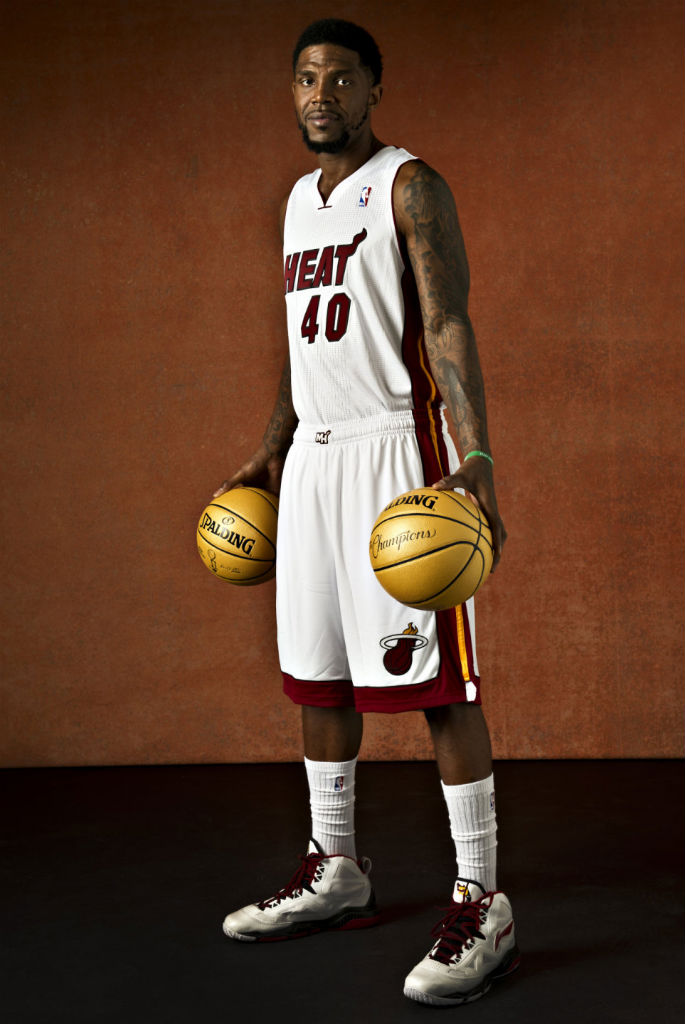 Udonis Haslem wearing Li-Ning