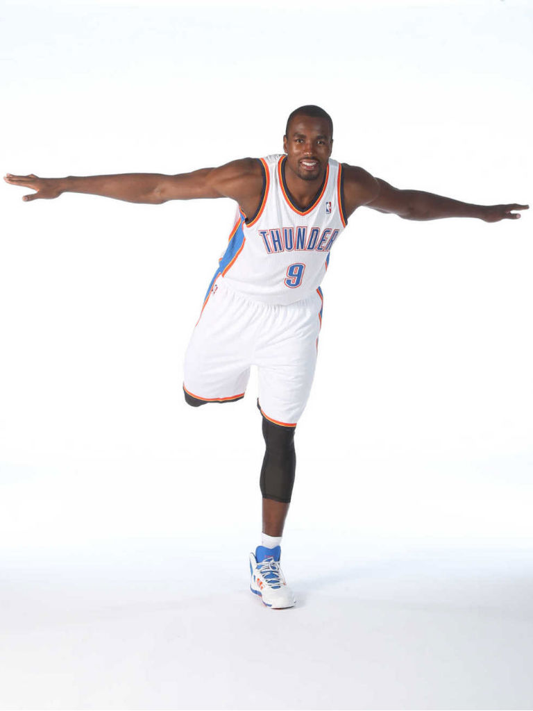 Serge Ibaka wearing adidas adipure Crazyquick PE